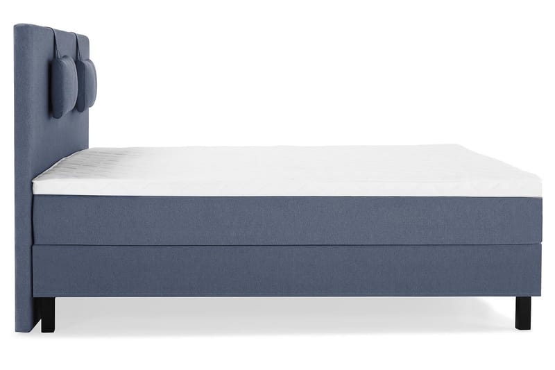 Lucky Komplett Sängpaket 160x200 Skum Slät Sänggavel - Nackkudde Liten Mörkblå - Products - Möbler - Säng - Kontinentalsäng