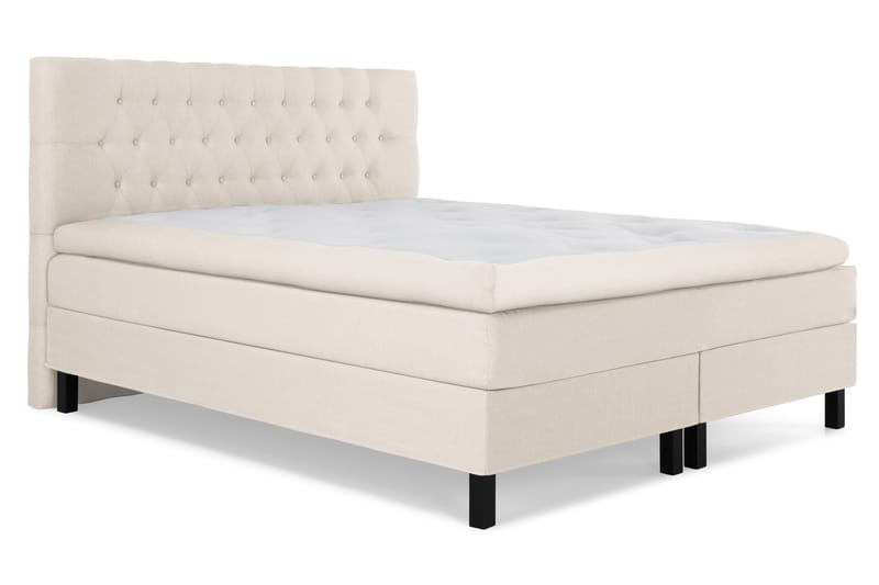 Lucky Komplett Sängpaket 180x200 Latex Diamant Sänggavel - Beige - Products - Möbler - Säng - Kontinentalsäng
