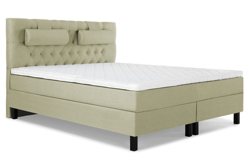 Lucky Komplett Sängpaket 180x200 Skum Diamant Sänggavel - Nackkudde Stor Grön - Products - Möbler - Säng - Kontinentalsäng