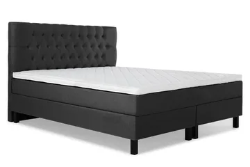 Lucky Komplett Sängpaket 180x200 Skum Diamant - Svart/Grå - Products - Möbler - Säng - Kontinentalsäng