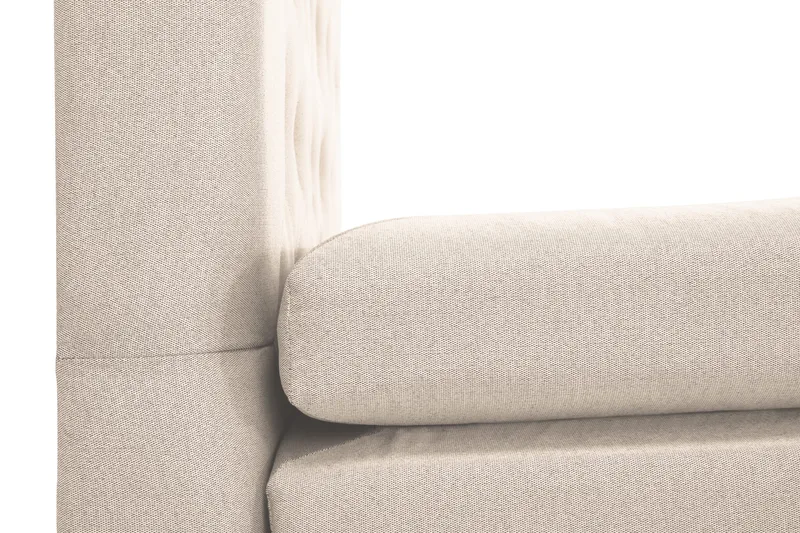 Lucky Komplett Sängpaket 180x200 Polyeter Diamant Sänggavel - Beige - Products - Möbler - Säng - Kontinentalsäng