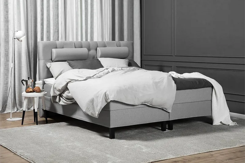 Lucky Kontinentalsäng 160x200 cm - Mellangrå - Products - Möbler - Säng - Kontinentalsäng