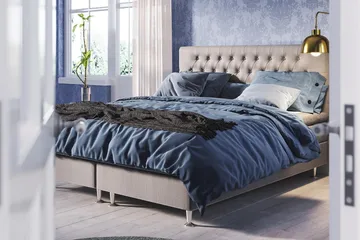 Meja Kontinentalsäng 120x200 - Ljusgrå - Products - M öbler - Säng - Enkelsäng