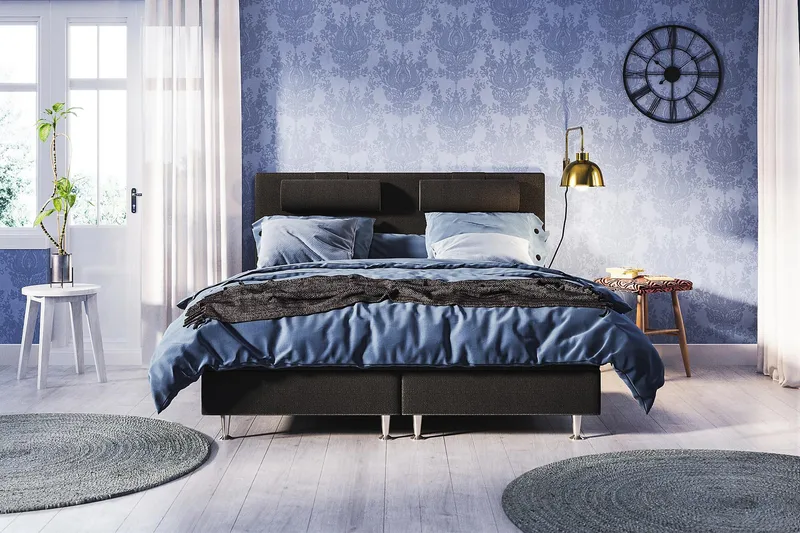 Meja Kontinentalsäng 140x200 - Svart - Products - Möbler - Säng - Kontinentalsäng