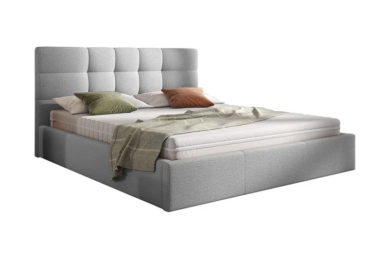 Nieres Förvaringssäng 140x200cm - Grå - Products - Möbler - Säng - Säng med förvaring