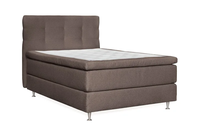Oslo Lyx Kontinentalsäng 140 knappar loop 8 - Ljusbrun - Products - Möbler - Säng - Kontinentalsäng