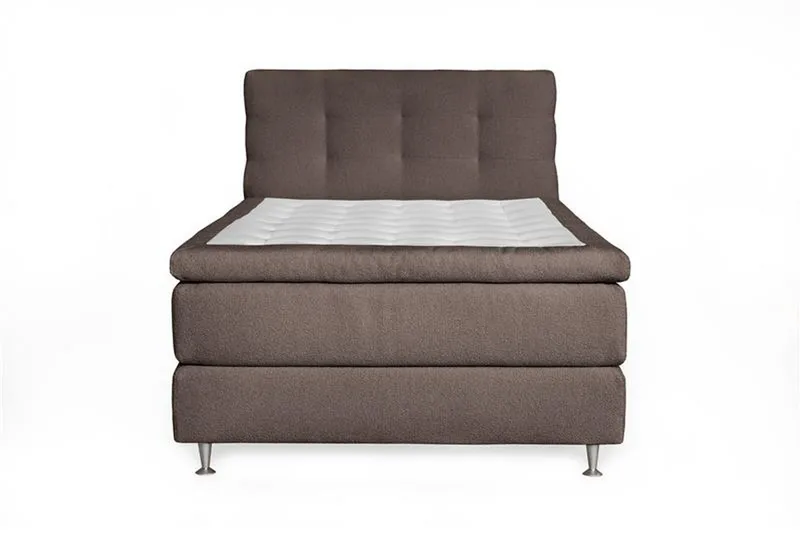 Oslo Lyx Kontinentalsäng 140 knappar loop 8, Ljusbrun