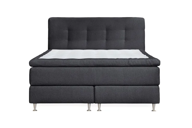 Oslo Lyx Kontinentalsäng 180 knappar loop 20, Svart