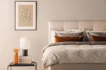 Oslo Lyx Kontinentalsäng Boucle 180x200 - Ljusbeige - Products - Möbler - Säng - Kontinentalsäng