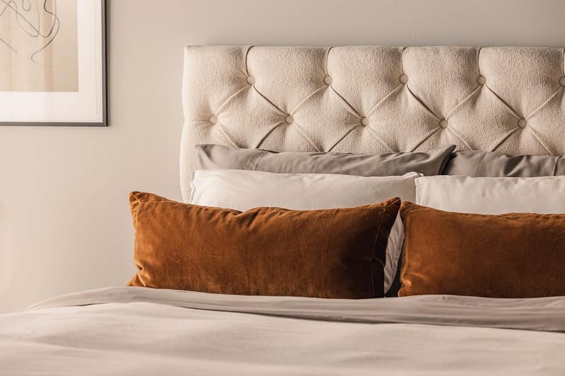 Oslo Lyx Sängpaket Kontinentalsäng 140x200 cm - Ljusbeige - Products - Möbler - Säng - Kontinentalsäng