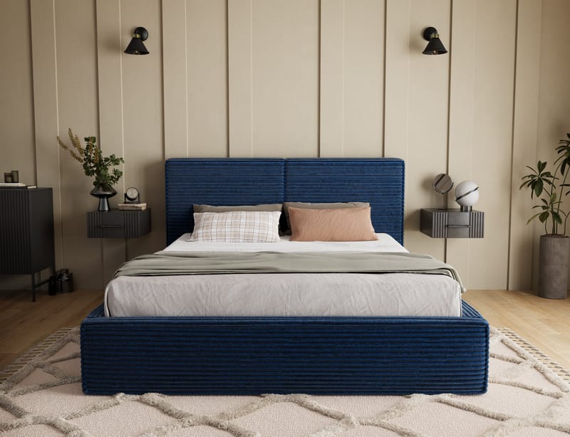 Pesillo Sängram med förvaring 160x200 cm - svart - Products - Möbler - Säng - Säng med förvaring