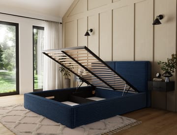 Pesillo Sängram med förvaring 160x200 cm - svart - Products - Möbler - Säng - Säng med förvaring
