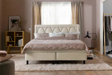 Leva Sänggavel 180cm - Beige/Sammet - Products - Möbler - Säng - Sängtillbehör & sänggavel - Sänggavel