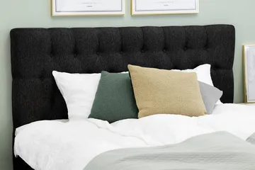 Lucky Diamant Sänggavel 160 cm - Svart/Grå - Products - Möbler - Säng - Sängtillbehör & sänggavel - Sänggavel