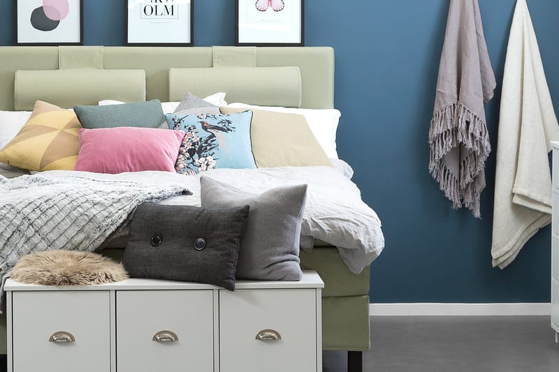 Lucky Sänggavel Slät 150 cm - Grön - Products - Möbler - Säng - Sängtillbehör & sänggavel - Sänggavel