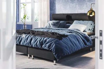 Meja Sänggavel 180x120 - Svart - Products - Möbler - Säng - Sängtillbehör & sänggavel - Sänggavel