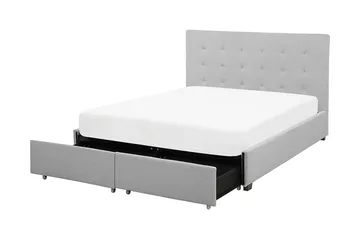 Sandrick Dubbelsäng med Förvaring 140x200 - Grå - Products - Möbler - Säng - Säng med förvaring