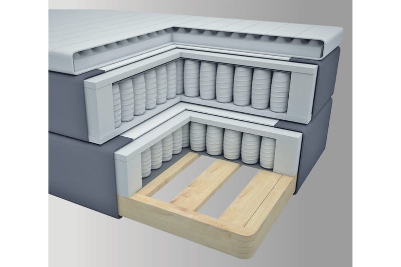 Select No 3 Komplett Sängpaket 120x200 Fast - Beige/Metall - Products - Möbler - Säng - Enkelsäng