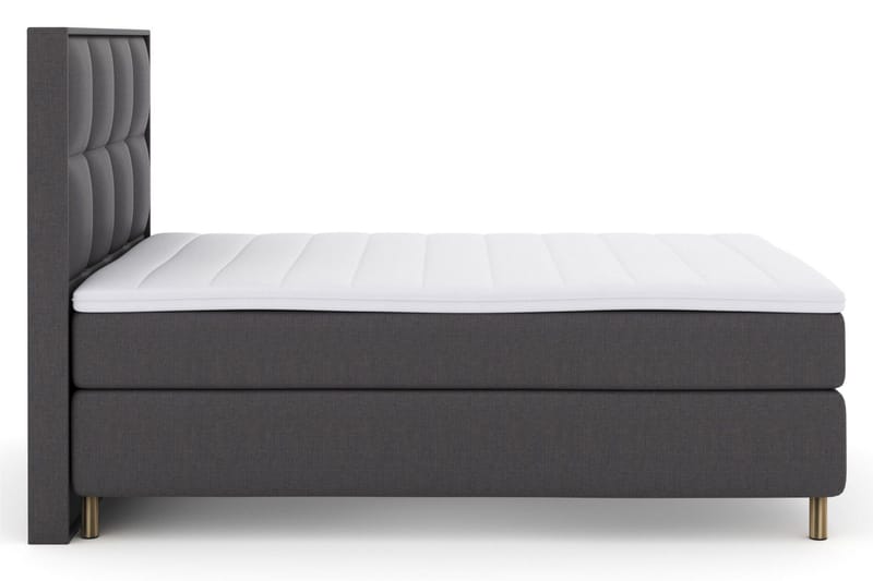 Select No 3 Komplett Sängpaket 140x200 Fast/Medium - Mörkgrå/Koppar - Products - Möbler - Säng - Kontinentalsäng