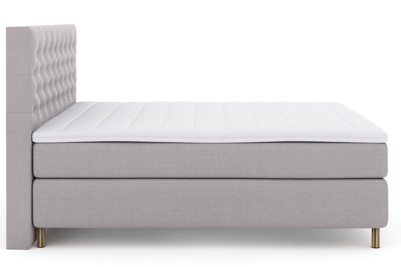 Select No 3 Komplett Sängpaket 180x200 Fast - Ljusgrå/Koppar - Products - Möbler - Säng - Kontinentalsäng
