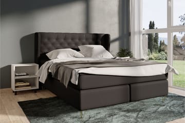 Select No 3 Komplett Sängpaket 180x200 Fast - Mörkgrå/Metall - Products - Möbler - Säng - Kontinentalsäng