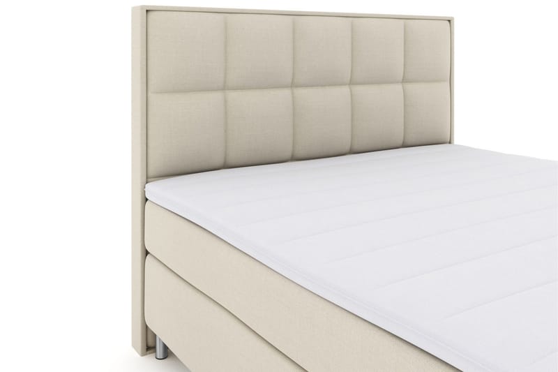 Select No 3 Komplett Sängpaket 210x210 Fast/Medium - Beige/Metall - Products - Möbler - Säng - Kontinentalsäng