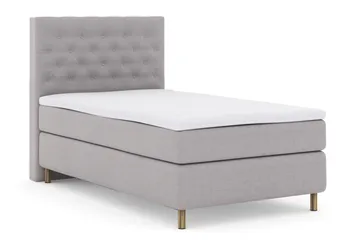 Select No 3 Kontinentalsäng 120x200 Fast - Ljusgrå/Koppar - Products - Möbler - Säng - Enkelsäng