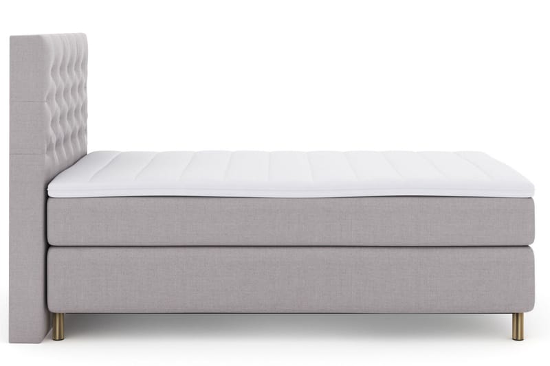 Select No 3 Kontinentalsäng 120x200 Fast - Ljusgrå/Koppar - Products - Möbler - Säng - Enkelsäng
