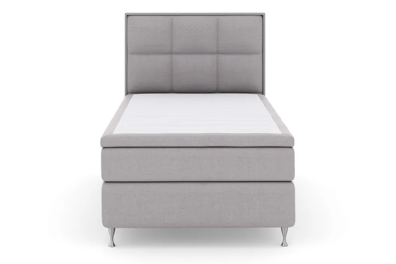 Select No 4 Komplett Sängpaket 120x200 Fast, Ljusgrå/Silver