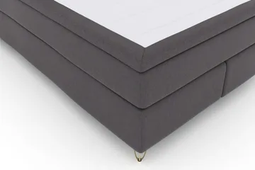 Select No 4 Komplett Sängpaket 140x200 Fast - Mörkgrå/Metall V-form - Products - Möbler - Säng - Kontinentalsäng