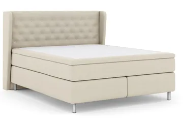 Select No 4 Komplett Sängpaket 180x200 Fast/Medium - Beige/Metall - Products - Möbler - Säng - Kontinentalsäng