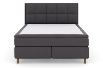 Select No 4 Komplett Sängpaket 180x200 Fast/Medium - Mörkgrå/Koppar - Products - Möbler - Säng - Kontinentalsäng