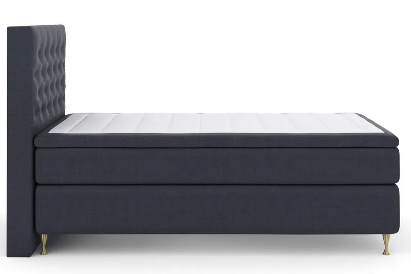 Select No 4 Kontinentalsäng 120x200 Fast - Blå/Guld - Products - Möbler - Säng - Enkelsäng