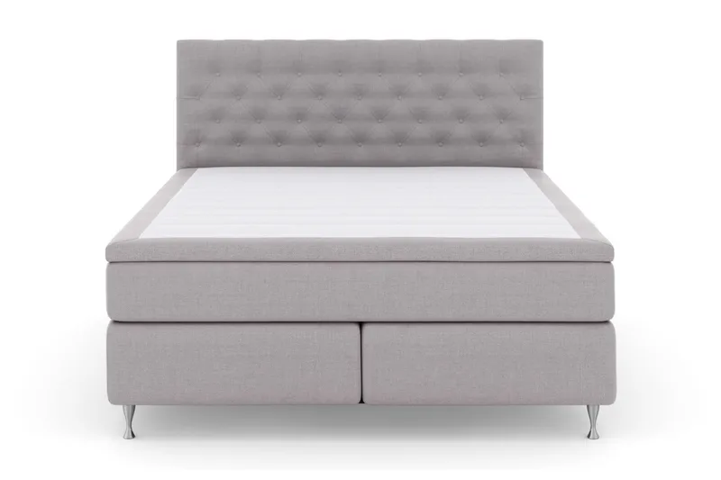 Select No 4 Kontinentalsäng 210x210 Fast, Ljusgrå/Silver