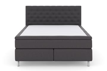 Select No 4 Kontinentalsäng 210x210 Fast, Mörkgrå/Metall