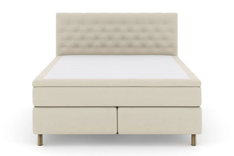 Select No 4 Kontinentalsäng 210x210 Fast/Medium, Beige/Koppar