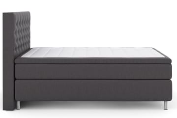 Select No 5 Komplett Sängpaket 140x200 Fast/Medium Latex, Mörkgrå/Metall