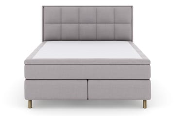 Select No 5 Komplett Sängpaket 160x200 Medium Watergel, Ljusgrå/Koppar