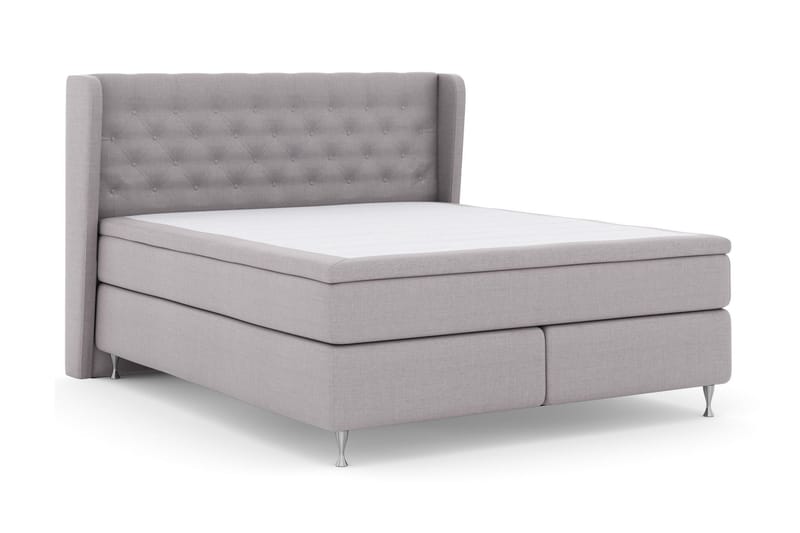 Select No 5 Komplett Sängpaket 180x200 Fast/Medium Watergel - Ljusgrå/Silver - Products - Möbler - Säng - Kontinentalsäng