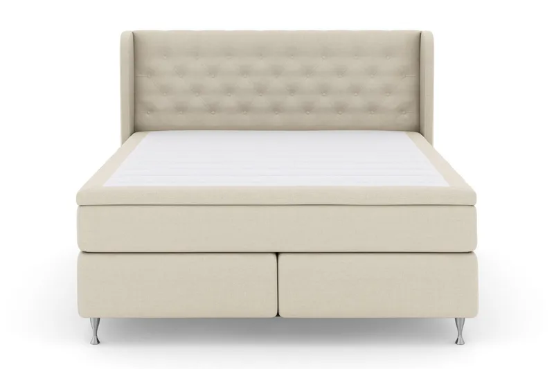Select No 5 Komplett Sängpaket 210x210 Fast Latex - Beige/Silver - Products - Möbler - Säng - Kontinentalsäng