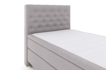 Select No 5 Kontinentalsäng 120x200 Fast Watergel - Ljusgrå/Metall V-Form - Products - Möbler - Säng - Enkelsäng