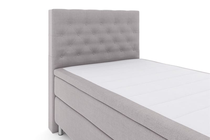 Select No 5 Kontinentalsäng 120x200 Medium Latex - Ljusgrå/Metall - Products - Möbler - Säng - Enkelsäng
