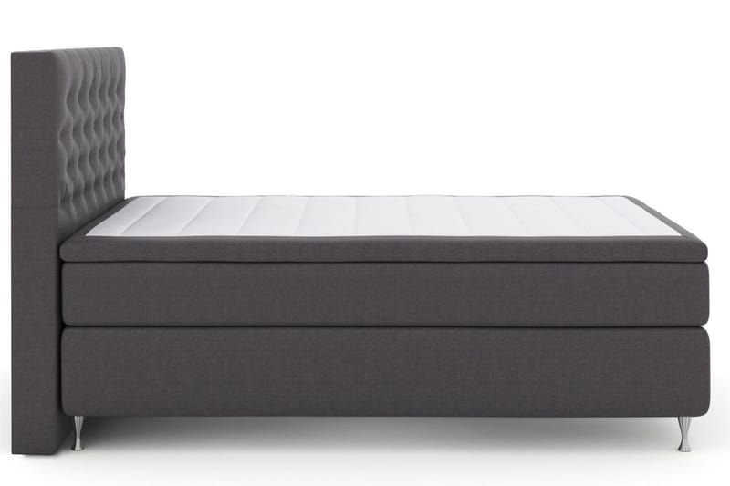 Select No 5 Kontinentalsäng 140x200 Medium Latex - Mörkgrå/Silver - Products - Möbler - Säng - Kontinentalsäng