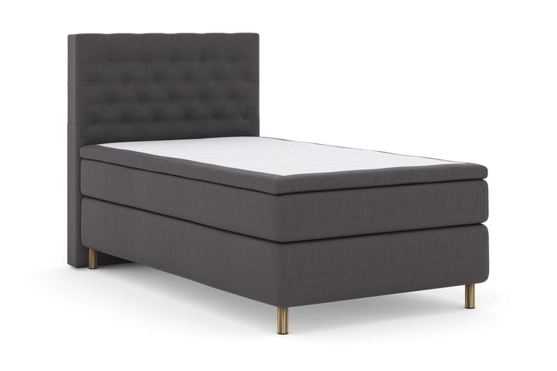Select No 6 Komplett Sängpaket 120x200 Fast Memory/Pocket - Mörkgrå/Koppar - Products - Möbler - Säng - Enkelsäng