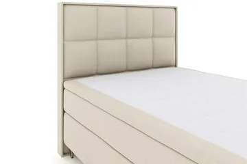 Select No 6 Komplett Sängpaket 140x200 F/M Latex/Memory - Beige/Metall V-form - Products - Möbler - Säng - Kontinentalsäng