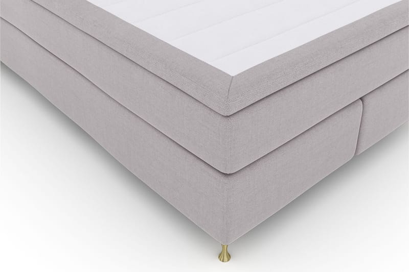 Select No 6 Komplett Sängpaket 140x200 F/M Memory/Pocket - Ljusgrå/Guld - Products - Möbler - Säng - Kontinentalsäng