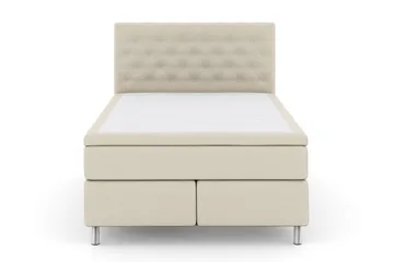 Select No 6 Kontinentalsäng 140x200 Fast/Medium Watergel - Beige/Metall - Products - Möbler - Säng - Kontinentalsäng