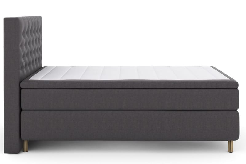 Select No 6 Kontinentalsäng 140x200 Fast/Medium Watergel - Mörkgrå/Koppar - Products - Möbler - Säng - Kontinentalsäng