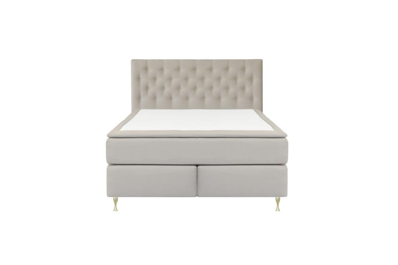 Select No 6 Kontinentalsäng 210x210 Fast/Medium Watergel, Beige/Guld