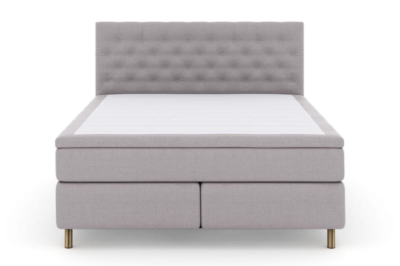 Select No 6 Kontinentalsäng 210x210 Medium Watergel - Ljusgrå/Koppar - Products - Möbler - Säng - Kontinentalsäng